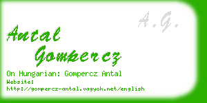 antal gompercz business card